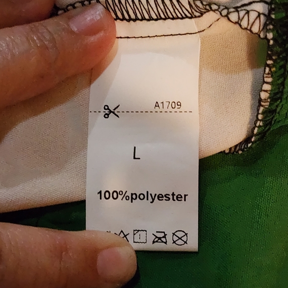 Colorblock Tiered Maxi Dress Black White Green V-Neck Sleeveless Size Large - Picture 7 of 7